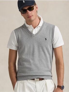 Ralph Lauren Light Heather Gray Sweater Vest
